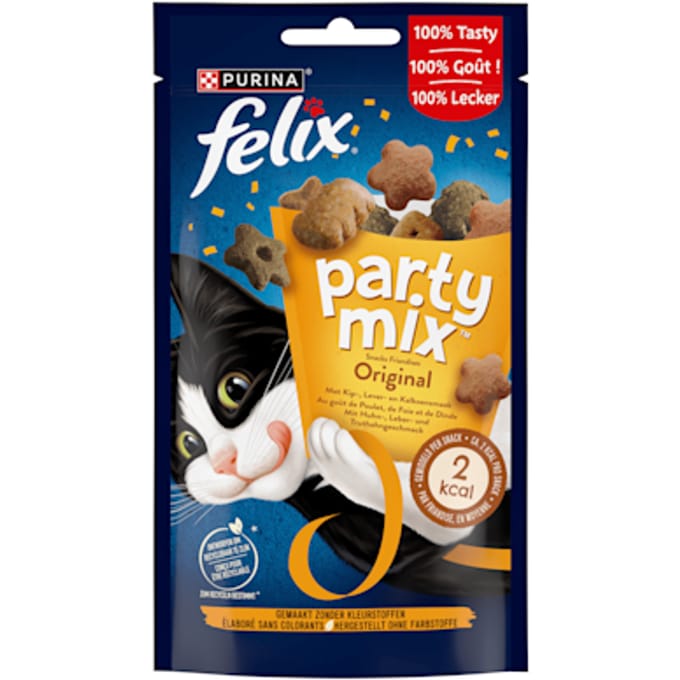 Felix Partymix Original - Kattensnack - Mix 60 g