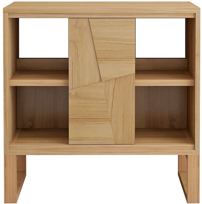 Vente-unique Onderkast op poten in teakhout - B80 cm - MATARAM