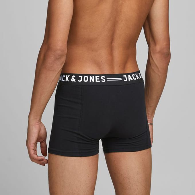 Jack & Jones Boxers - SENSE TRUNKS 3-PACK - S tot XXL - voor Mannen - zwart