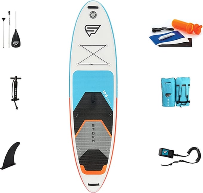 Storm Freeride Sup Board (belastbaar 180kg!) - 6-Delige set - 320 cm