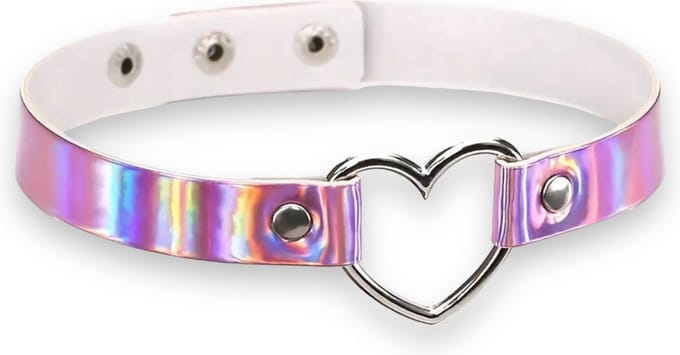 Val op met Stijl - Choker Reflecterend Roze