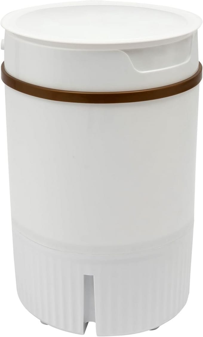 Draagbare Wasunit - Mini Wasmachine - Kleine Was - Energiezuinig Ontwerp - 45 Liter - Wit
