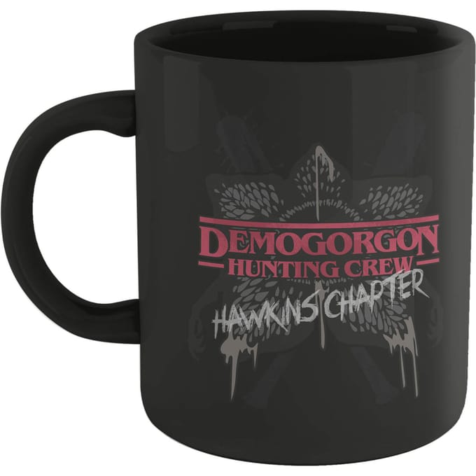 Stranger Things Demogorgon Hunting Crew Mug - Black