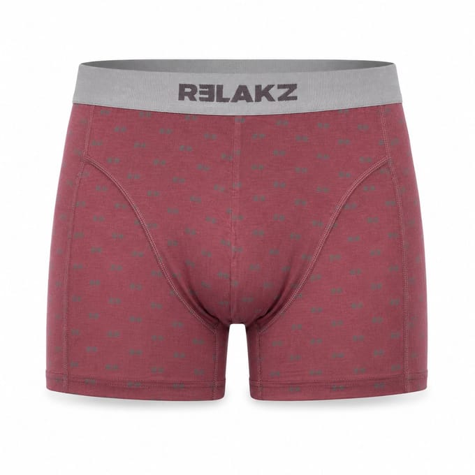 RELAKZ Heren Boxershorts Lenzing Modal 2-pack RZ Roan Red M
