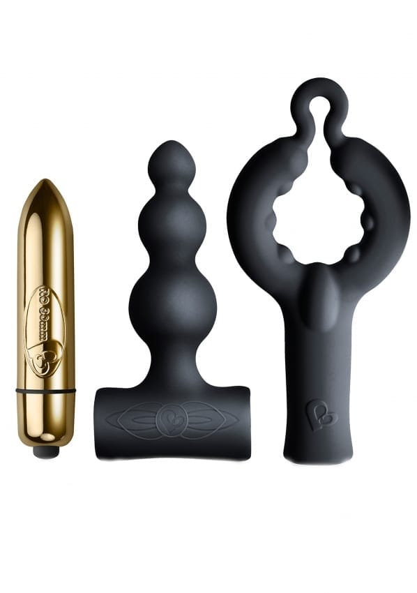 Rocks Off - Be Mine - Vibrator Cadeau Set - Bullet Vibrator met twee opzetstukken