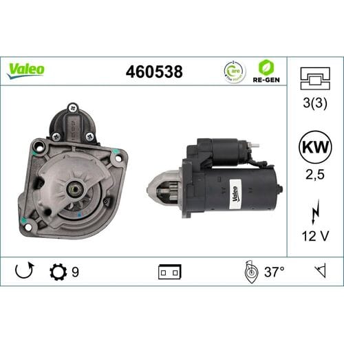 Starter-Generator VALEO RE-GEN REMANUFACTURED VALEO 460538