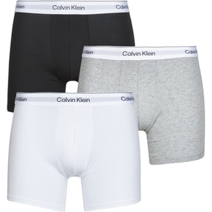 Calvin Klein 3-Pack Boxer Brief Heren Boxers - Zwart/Grijs/Wit - Maat XL