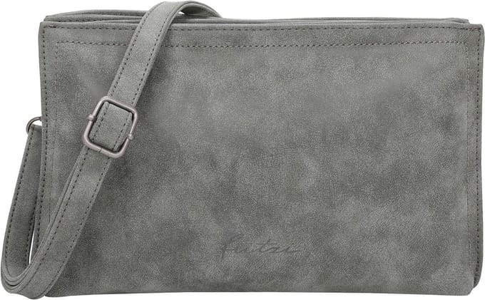 Fritzi aus Preußen Schoudertas Mimie01 Vintage Crossbody Bag Anthra Grijs