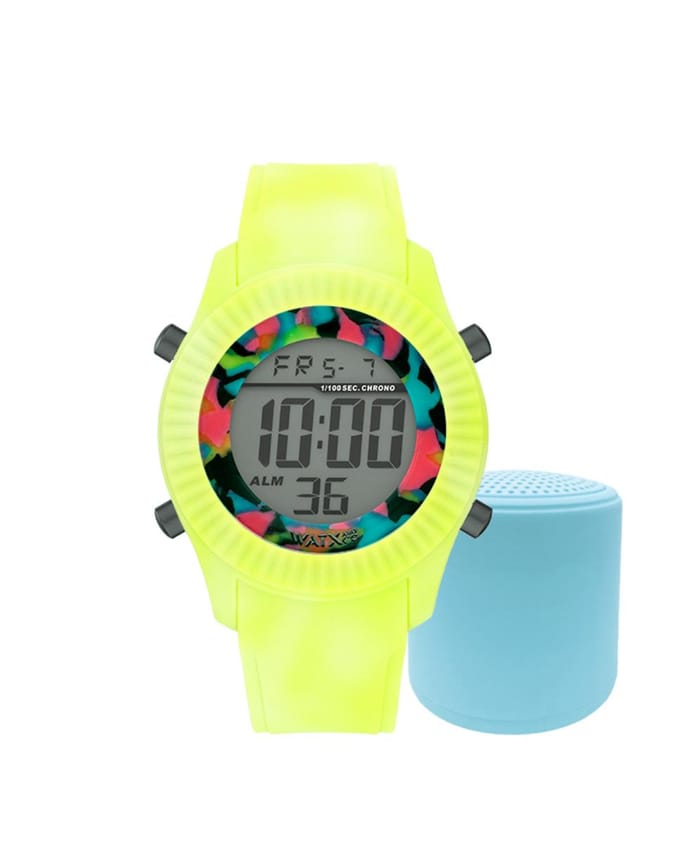 Horloge WATXANDCO RELOJ7_M. Kwarts, Kleur rood. Vrouw. yellow