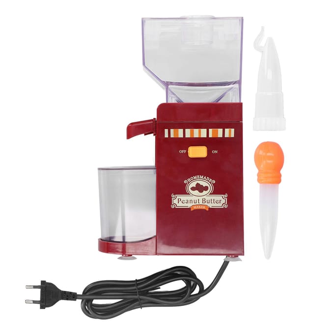 Pindakaasmaker Thuis Elektrische Graanmolen Antislip Sesam Saus Molen Notenbotermachine voor L white