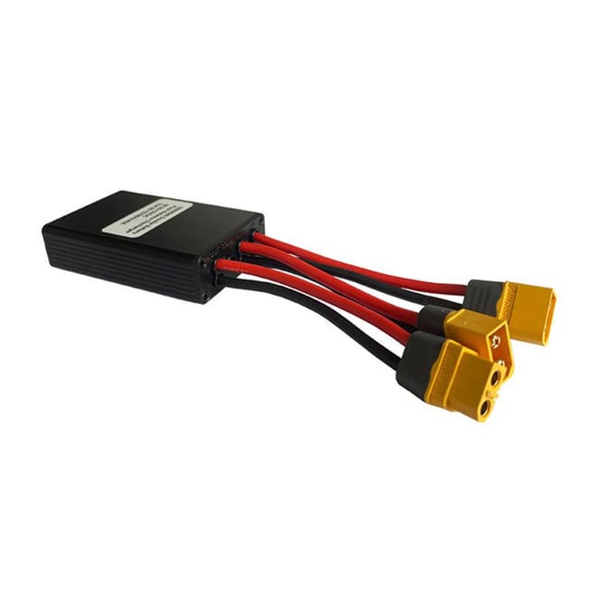 Connecteur de batterie double 20 V-72 V 40 A Convertisseur de décharge de batterie double pour vélo électrique 30A black