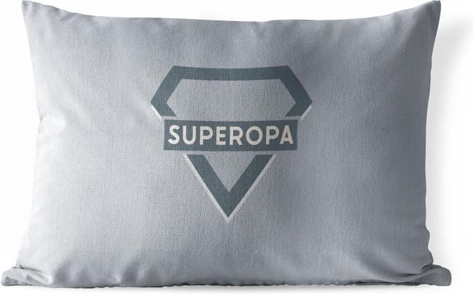 Buitenkussens - Tuin - Superopa - Quotes - Opa - Spreuken - 50x30 cm