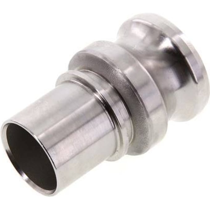Camlock DN 40 (1 1/2'') Koppeling RVS met slangpilaar (38 mm) Type E EN 14420-7 (DIN 2828)