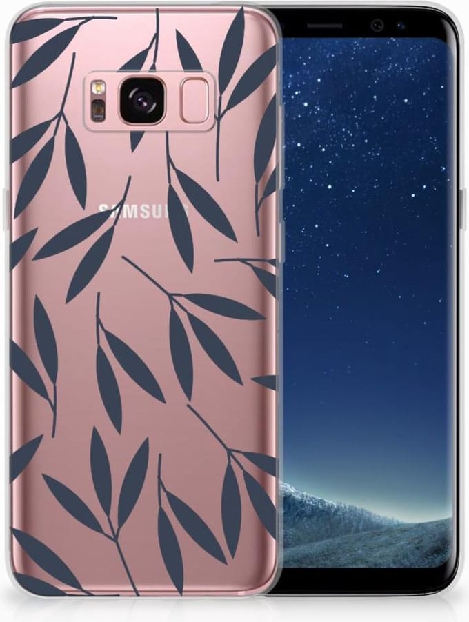Samsung Galaxy S8 TPU Case Leaves Blue