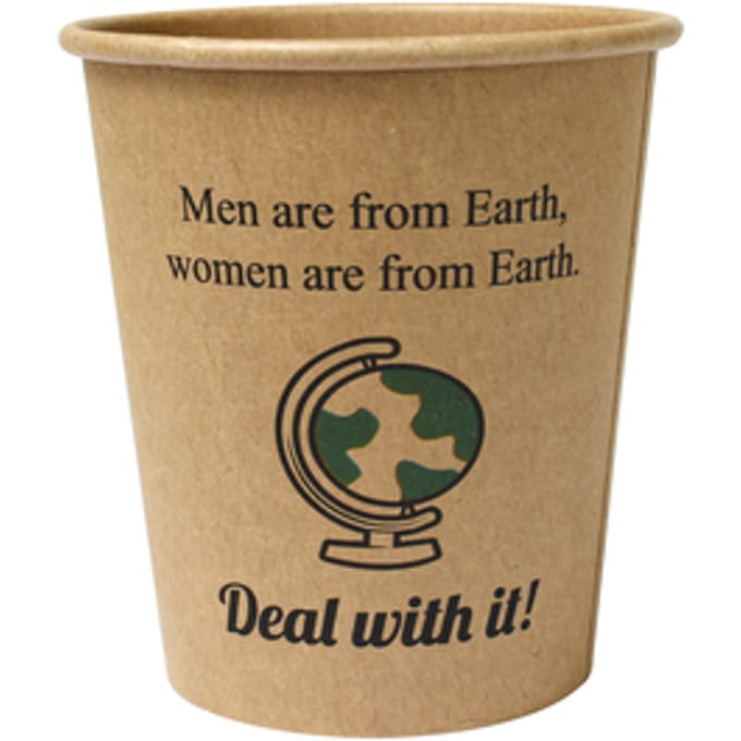 Silly Times koffie beker - biobased paper cups 180 ml - 50 stuks