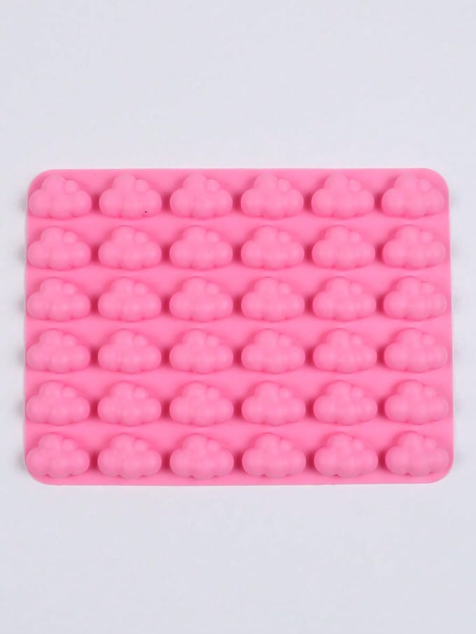 1 stuks Wolkenpatroon Multi-Grid DIY Siliconen Mal, Moderne DIY Siliconen Mal one-size roze