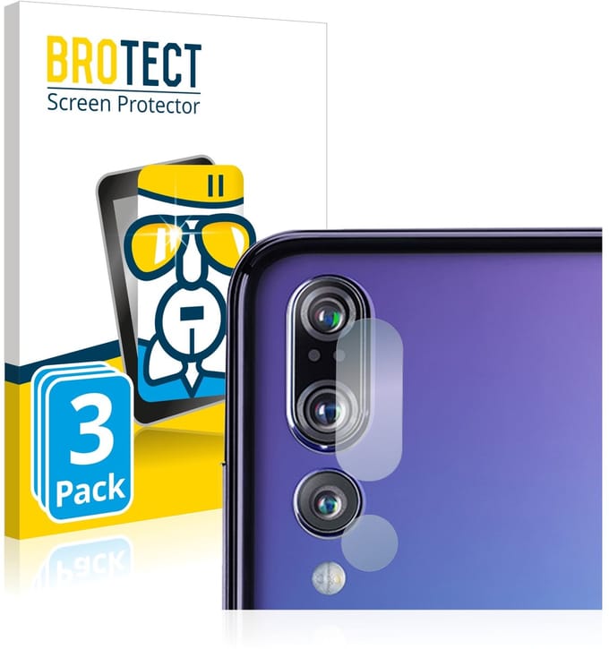 Screenprotector 3 Stuks voor Huawei P20 Pro (ALLEEN Camera Lens) Beschermglas transparant