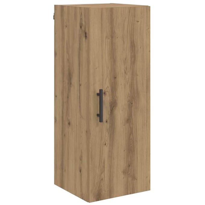 vidaXL Wandkast Artisan Eiken 34,5 x 34 x 90 cm Bewerkt hout
