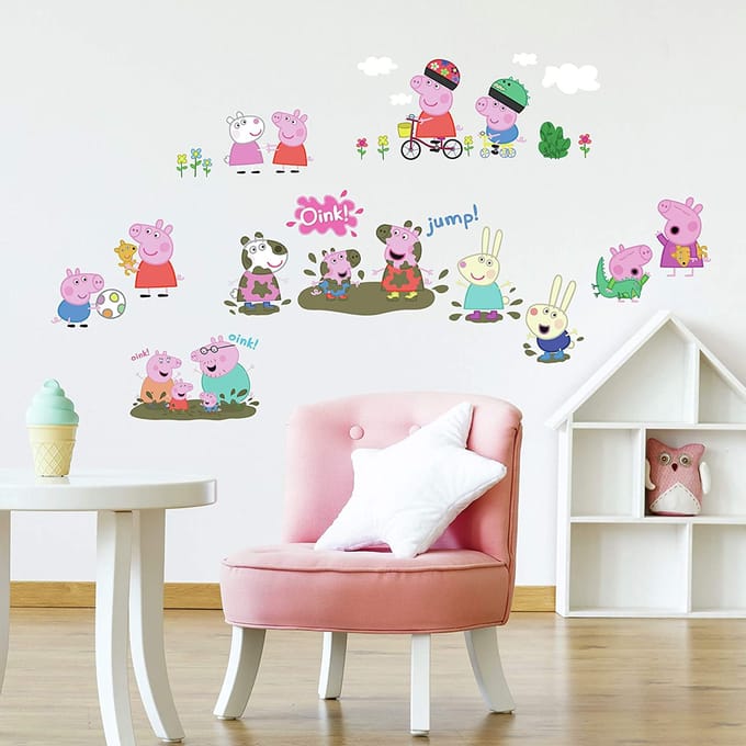 Peppa Pig - 28 Muurstickers