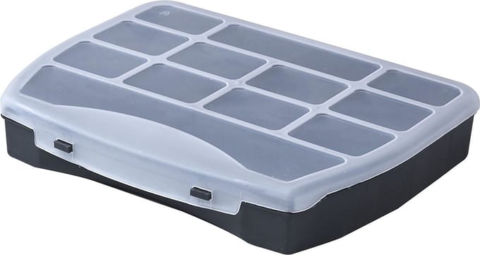 Opbergbox 12 vak 25 x 20 x 5 cm