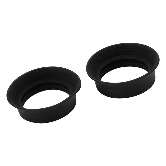 2 stuks Oculair Oogschelp Opvouwbare Zachte Rubber Oculairafdekking voor 28 tot 32 mm Microscoop Monoculair Verrekijker Oculair black