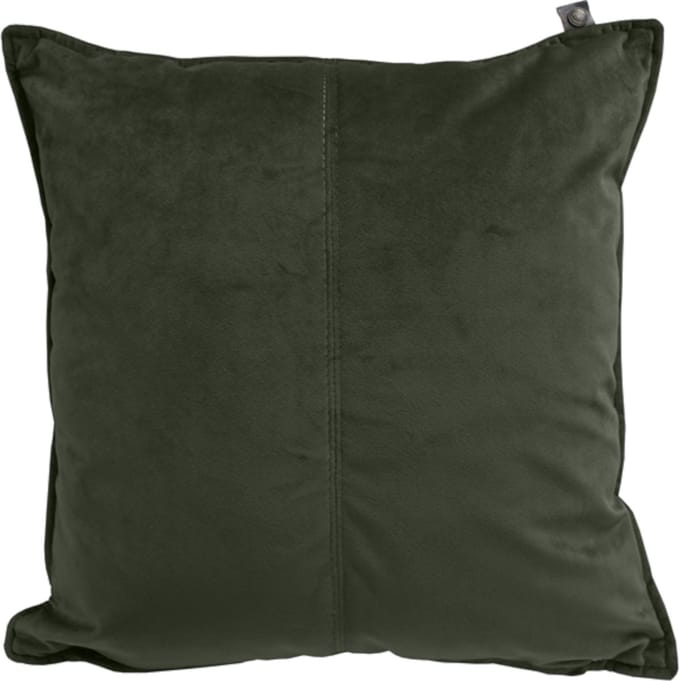Overseas Middlestitch Velours Kussen Olive 45 x 45 cm
