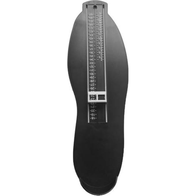 Outil de mesure de règle de jauge de taille de chaussures d'aide de dispositif de mesure de pied d'adultes durables noir