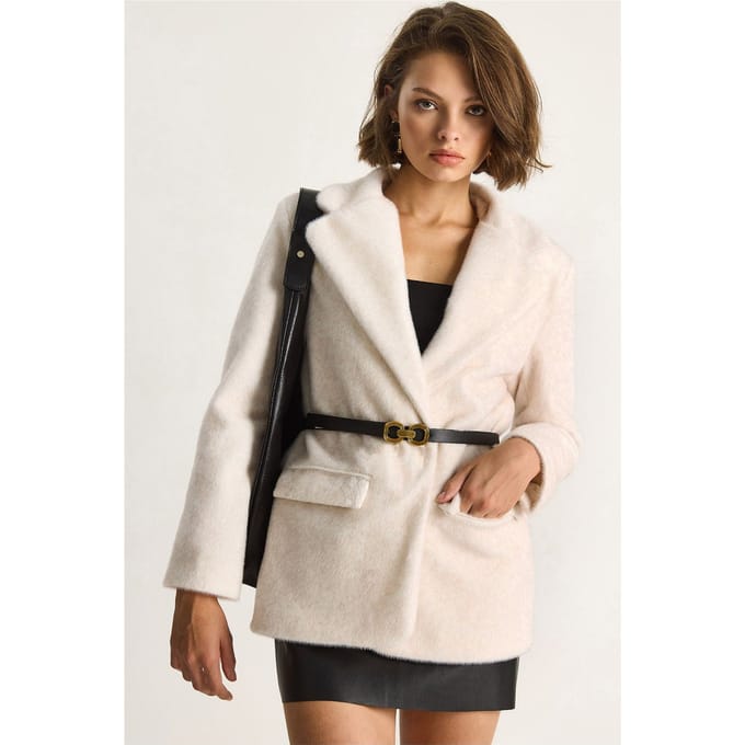 Velvet Jacket met Ceintuur