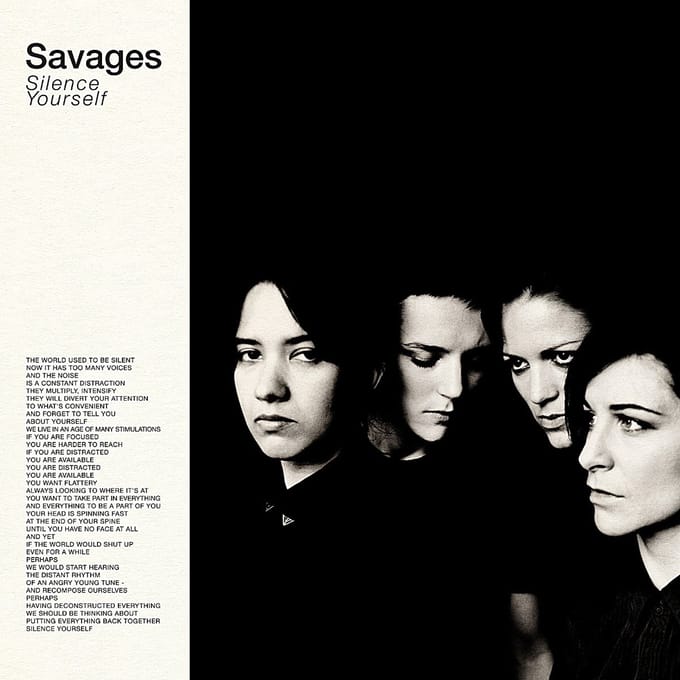 Silence Yourself - Savages (bermuda)