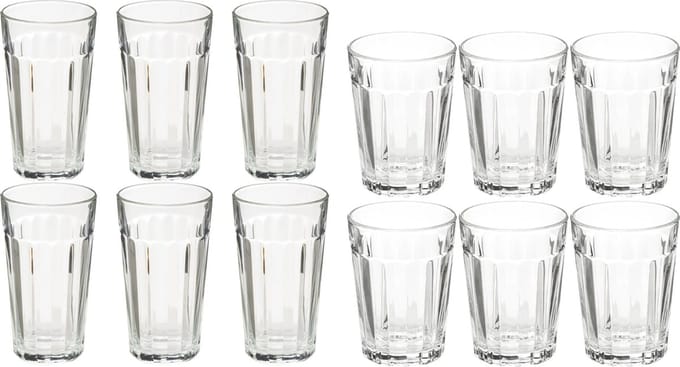 Secret de Gourmet - Set 12x stuks Lorenz-serie drink glazen 250/350 ml