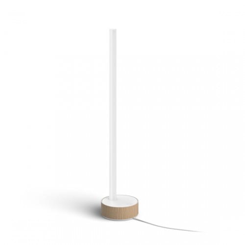 Philips Hue gradient Signe tafellamp - wit en gekleurd licht - houtkleurig