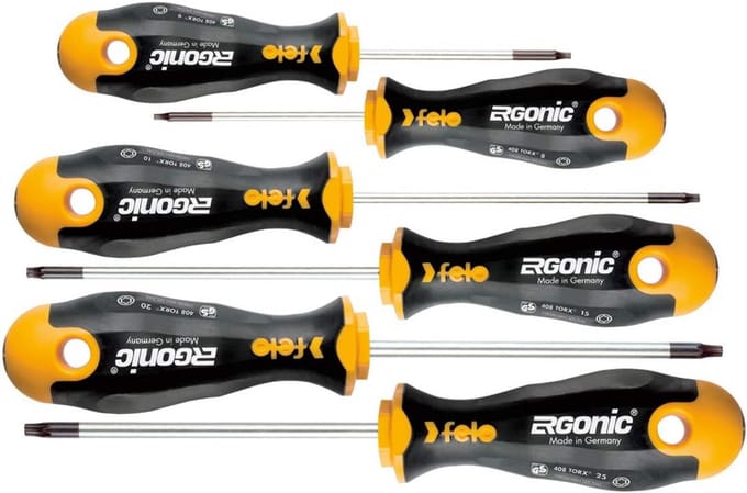 Set van 6 Ergononomische Schroevendraaiers