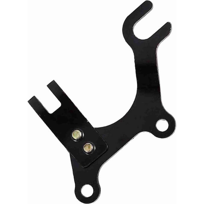 Verstelbare Schijf Fietsrem Adapter Beugel Met Fiets Zadelpen Klem Frame Adapter Bevestiging black