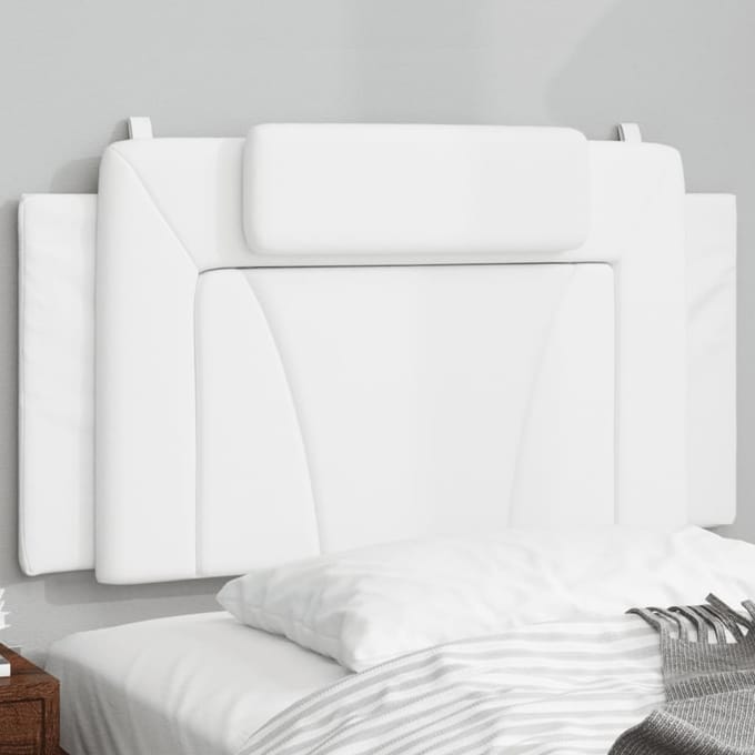 vidaXL - Hoofdbordkussen - "Viana" - Wit - 100 - cm - Kunstleer