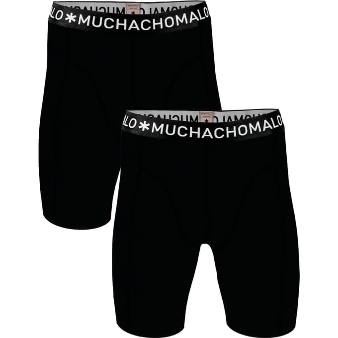 Muchachomalo boxershorts - heren boxers lange pijpen (2-pack) - Solid - Maat: 3XL