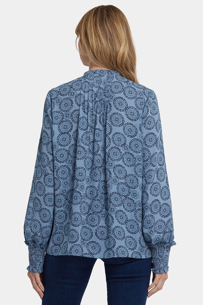 Gepailleerde Boerenblouse | Regen Tuin