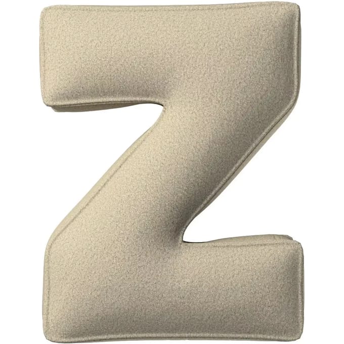 Kussen letter z Yellow Tipi Boucle