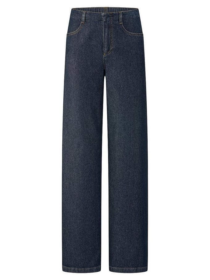 Wide Fit-jeans Van Peter Hahn denim