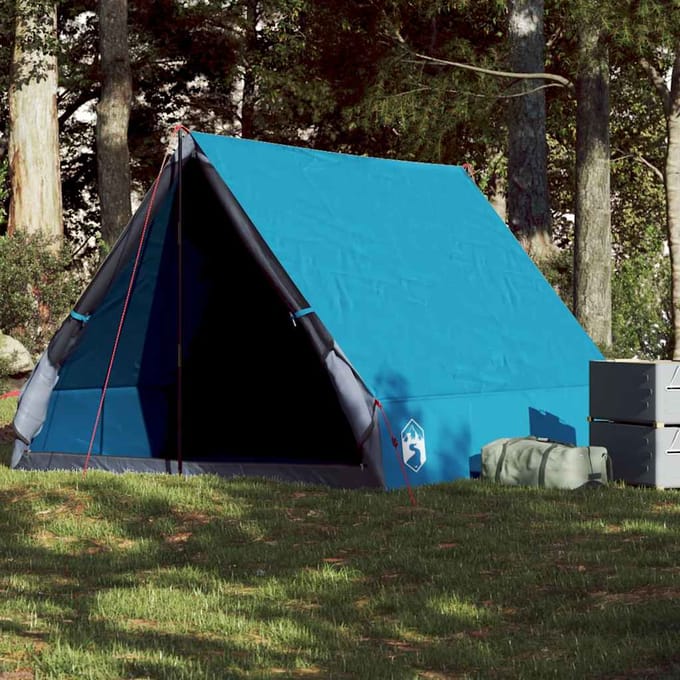 vidaXL - Tent - 2-persoons - A-frame - waterdicht - blauw