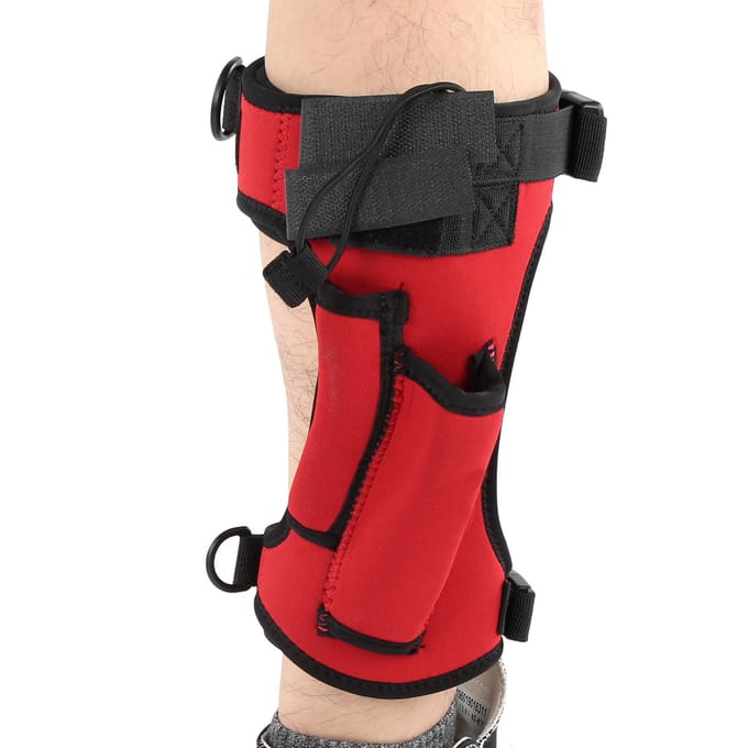 Duikuitrusting Duiker Onderwater Speciaal Verstelbare Leggings Meswikkel Schede Rood red