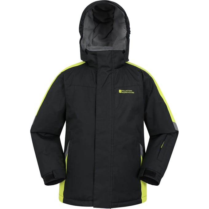 Mountain Warehouse Raptor sneeuwski jas voor kinderen/Kinderen (Jet Zwart)