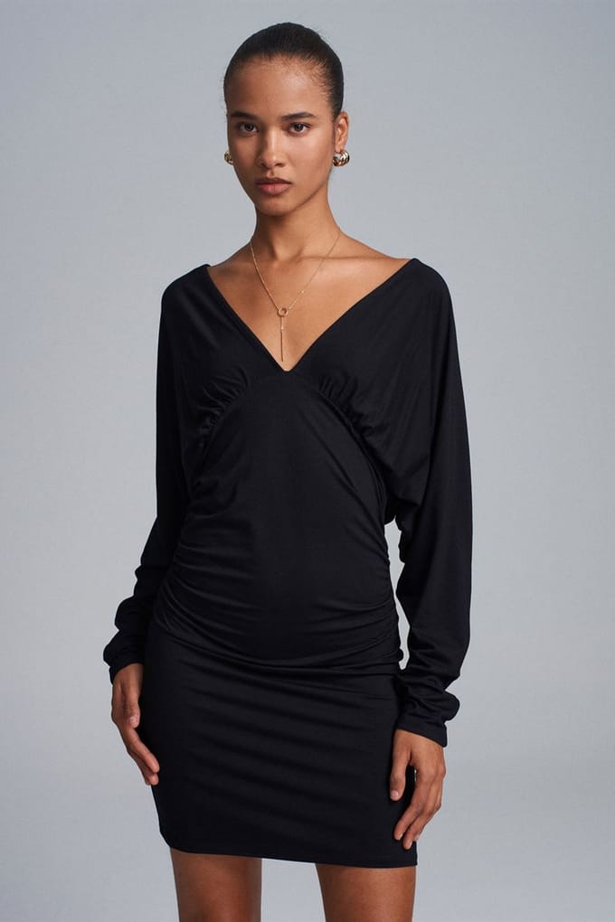 Bodycon Mini-jurk met Drapé
