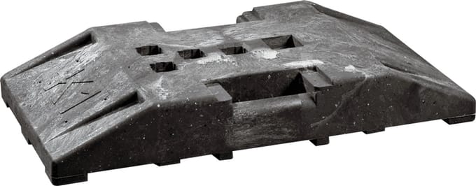 Voetplaat voor paal, PVC 800 x 400 mm