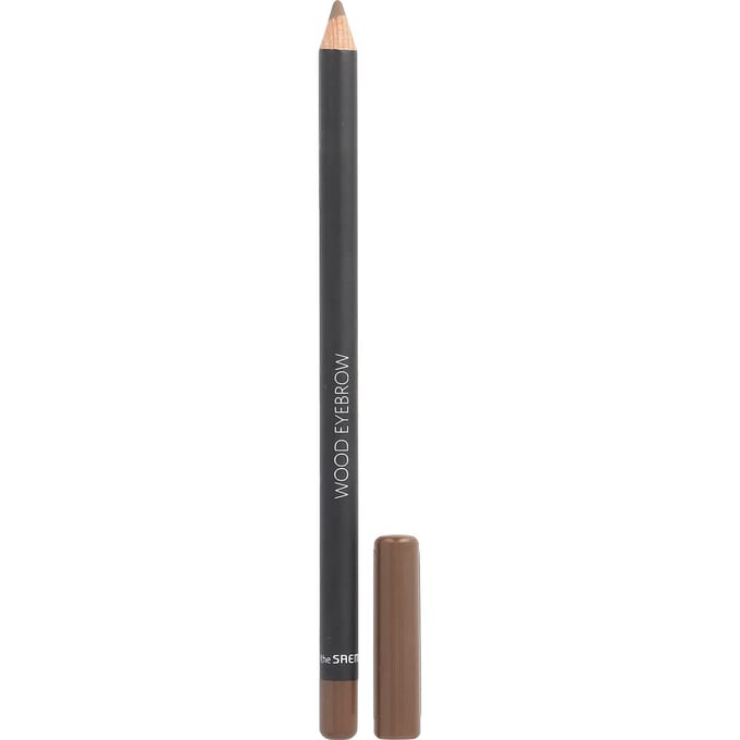 The Saem, Saemmul, Wood Eyebrow Pencil, 01 Brown, 0.06oz black
