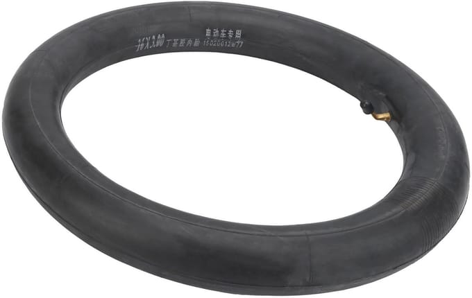 Dailygoods - 16x3.0 Elektrische Fiets Binnenband met Gebogen Ventiel