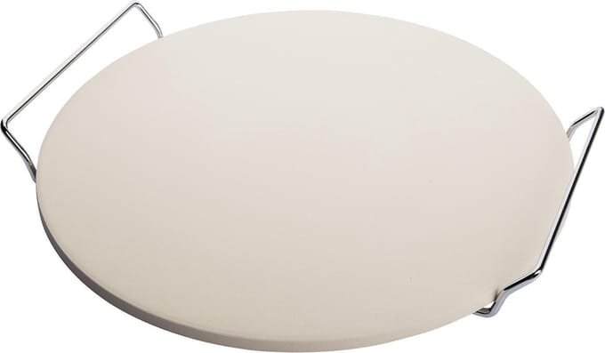 Westmark Pizzasteen - Ø 33cm - Porselein/Rvs