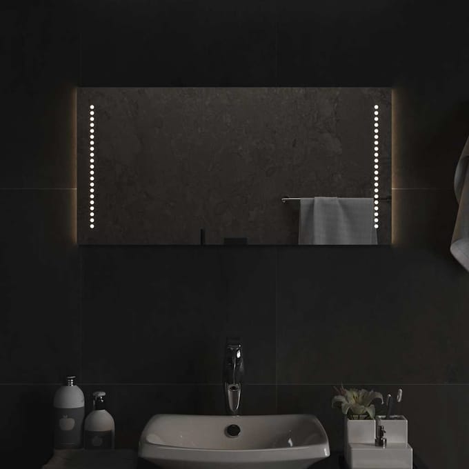 vidaXL - Badkamerspiegel - LED - 80x40 - cm