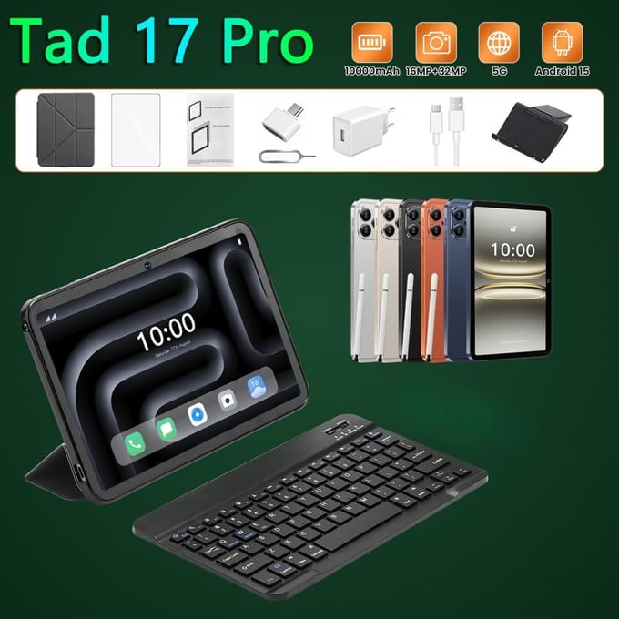 HOT Pad 7S Pro Originele Tablet Android 15 Tablet 5G Dual SIM Kindertabletten 10000mAh Tab PC 10.1 inch Globale Versie 22GB+2TB Tab
