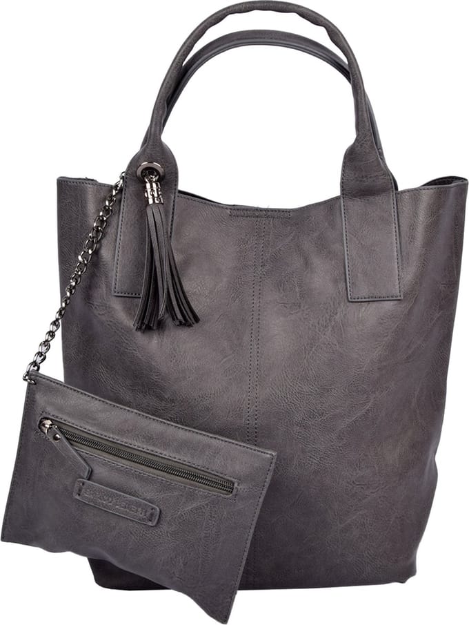 Enrico Benetti Caen Handtas - Dames - Kunstleer - Grijs