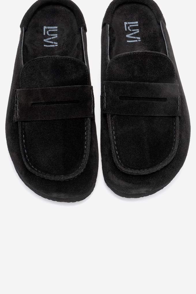 Priva leren instap-slipper